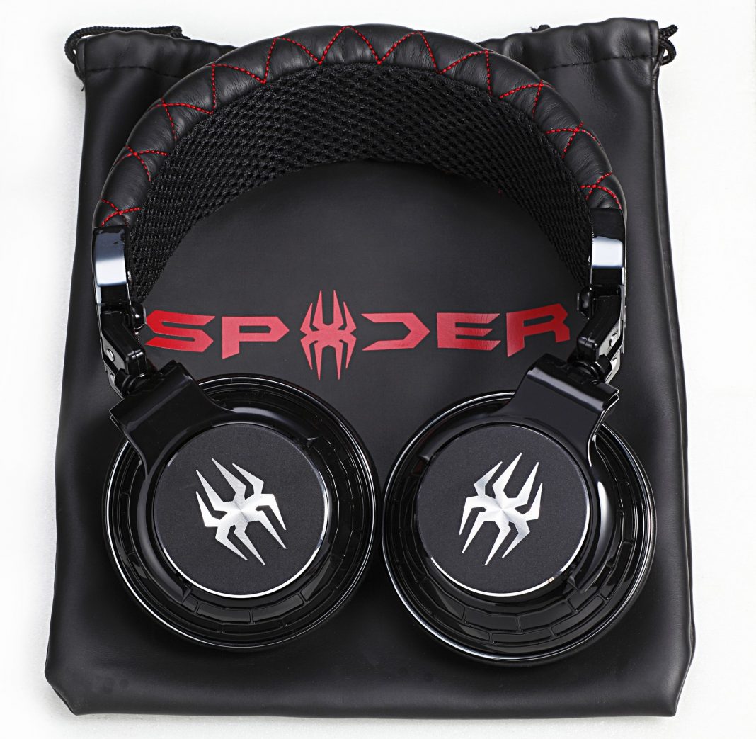 Spider headphones - black - over the ear
