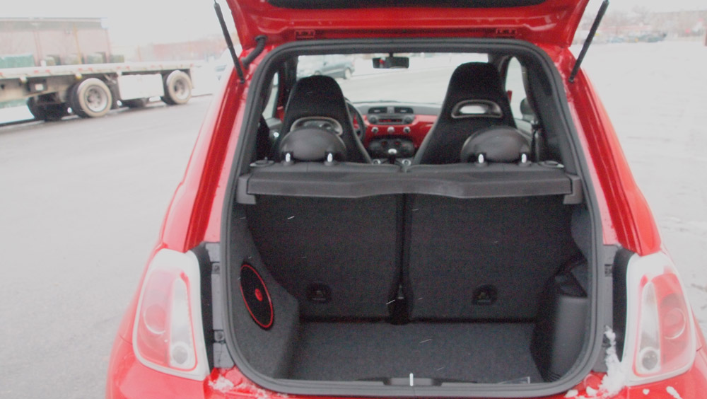 2013 Fiat 500 Abarth Trunk Back Space