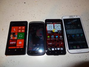 HTC Droid DNA - HTC One S - HTC One X - Nokia 820 - Samsung Galaxy Note II