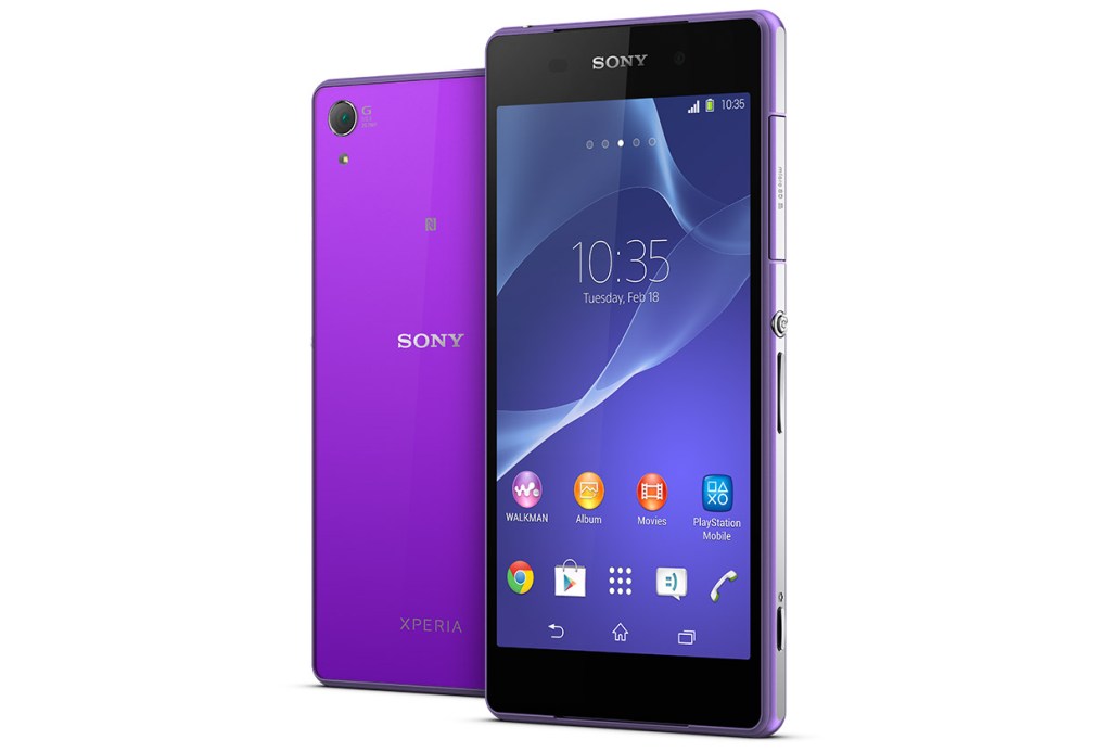 Sony Xperia Z2 Purple Smartphone - Mobile World Congress 2014 - G Style Magazine 