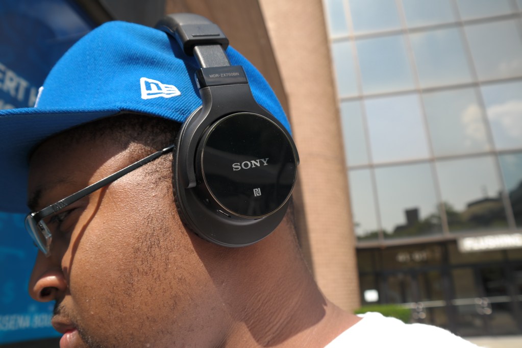 Sony MDRZX750BN wireless headphones on ear 2
