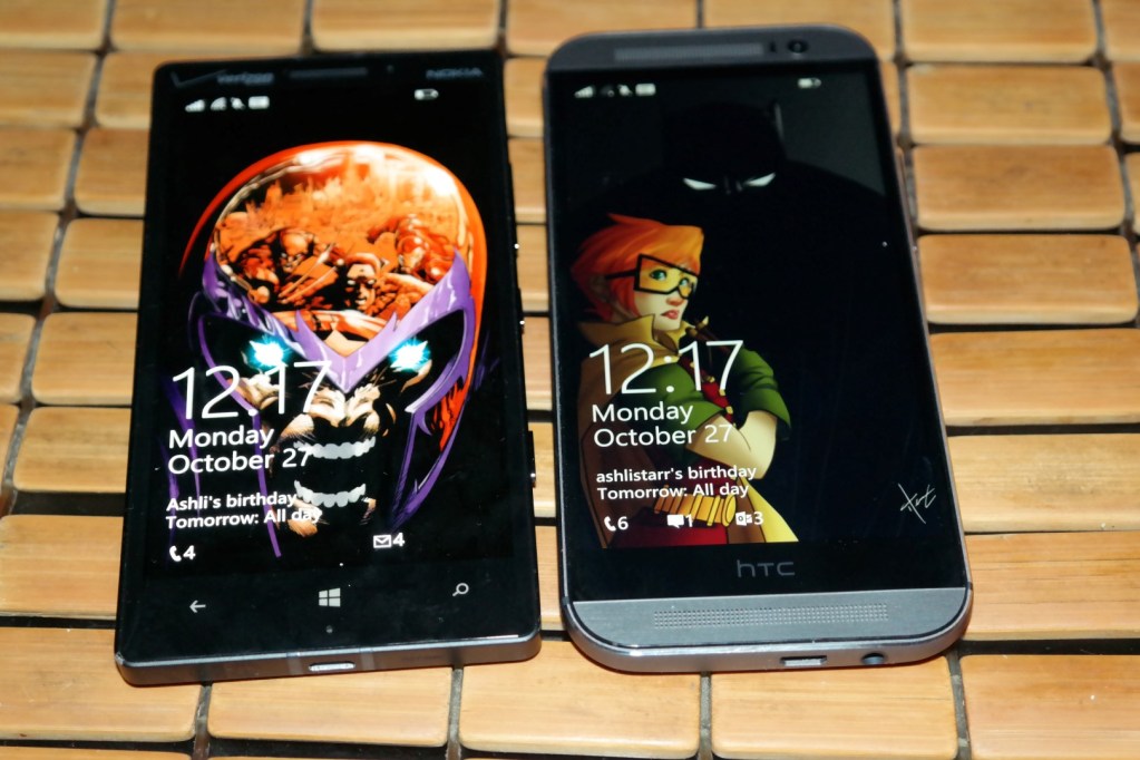 HTC One M8 for Windows Vs Nokia Lumia Icon  Comics