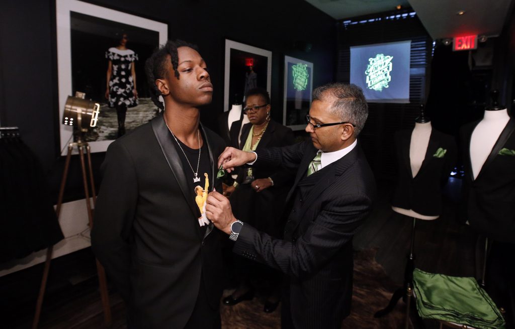 Hip Hop artist Joey Bada$$ has a damn good time, with a touch of class, at an event for MTN DEW BLACK LABEL at Parlor, on Thursday, April 14, 2016 in New York. MTN DEW BLACK LABEL is A DEEPER DARKER DEW that's now available nationwide. (Jason DeCrow/AP Images for MTN DEW BLACK LABEL)