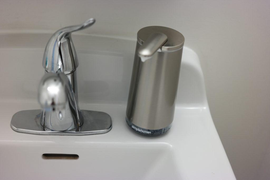 SimpleHuman Sensor Soap Pump Closed