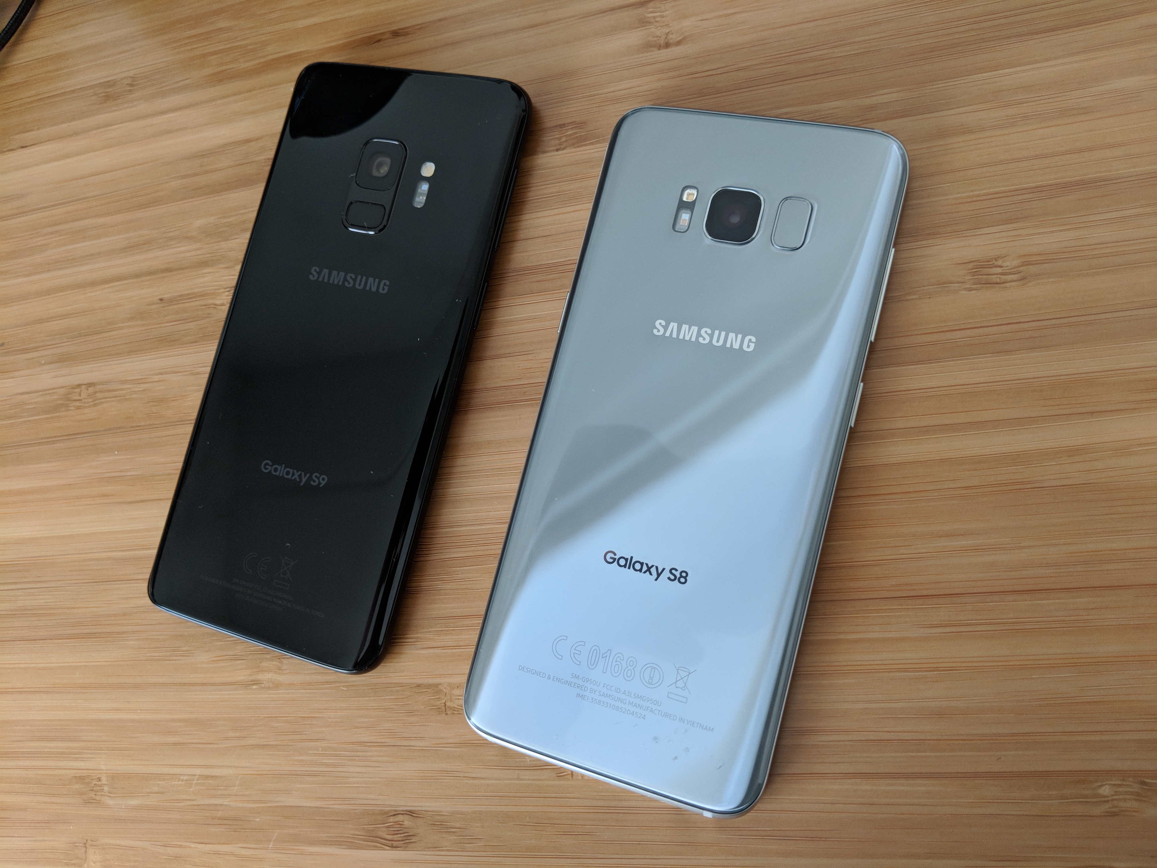 Samsung Galaxy s 9 vs s8 +