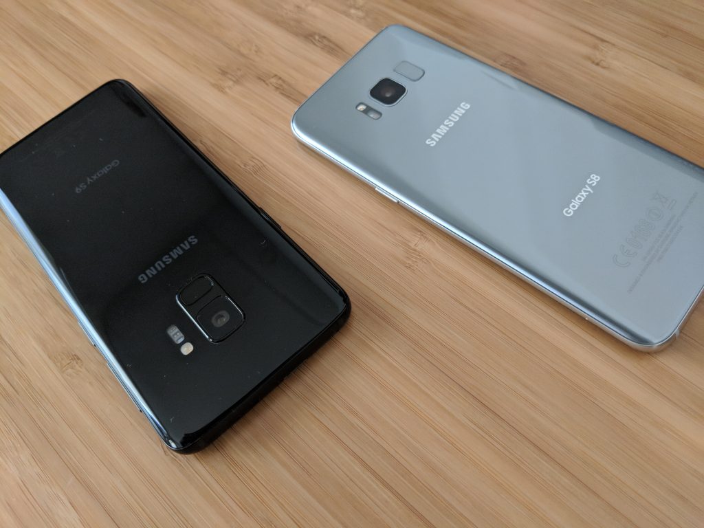Samsung Galaxy S8 vs Samsung Galaxy S9 Fingerprint