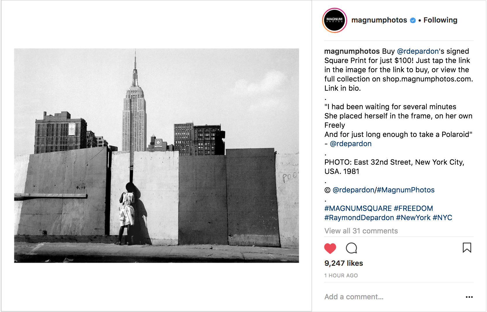 Screenshot via Instagram | Magnum Photos
